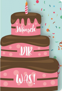 31621 Grußkarte Fun-Cut "Wünsch Dir was"